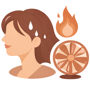 Ícone de tratamento de menopausa e climatério